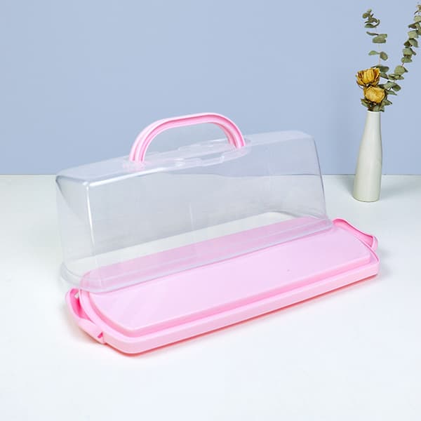 Kake- og bakverksboks - 36 x 16 x 13 cm - Rosa