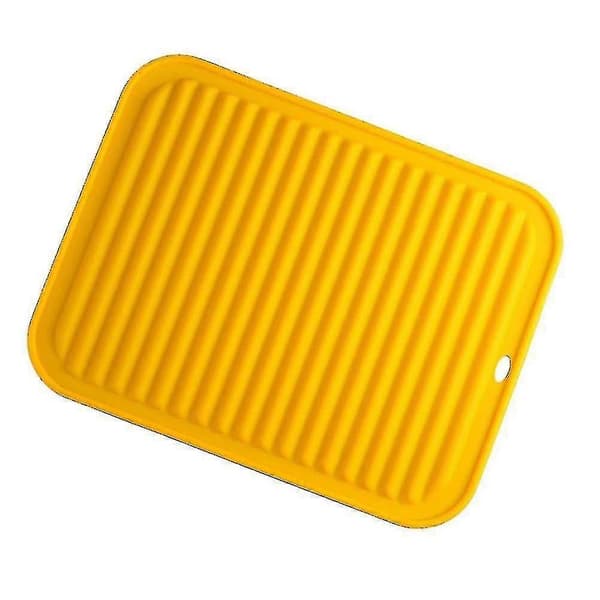 Silikonmatte Sett Bordmatte, Gryteunderlag, Sett Bordmatte - , (sett med 2 gule)