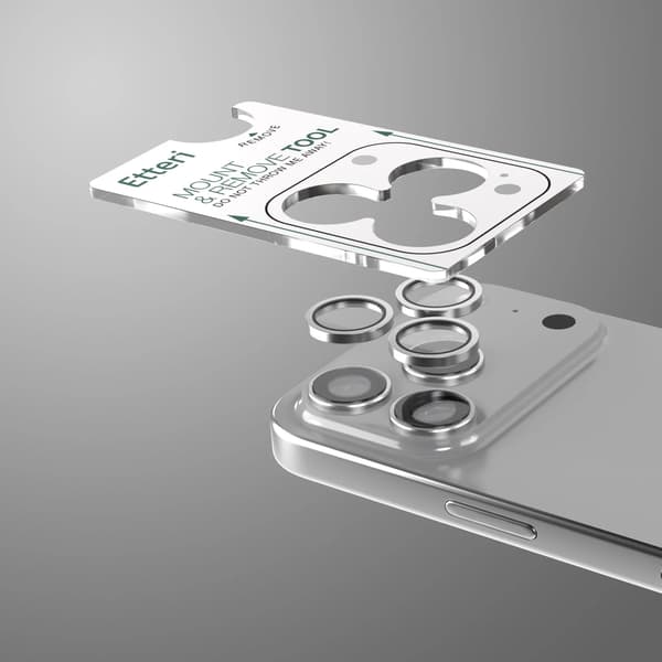 Kamerlinsebeskytter Kompatibel med iPhone 17 Pro/Max Grå gray