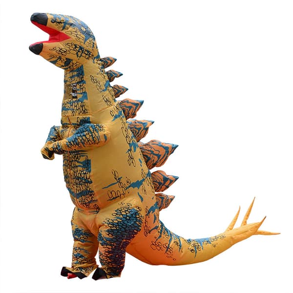 Oppustelig Halloween-dinosaurkostume til børn velociraptor Children's size
