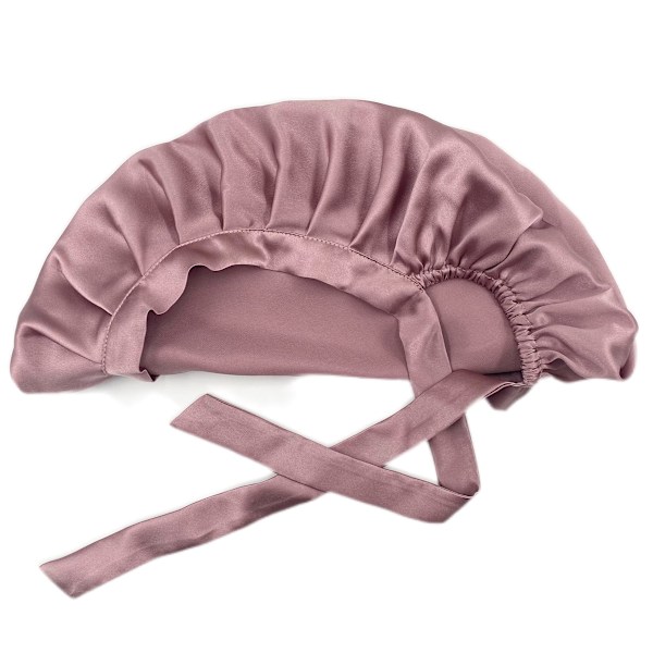 Sovehette Natthette Mulberry Silke Rosa