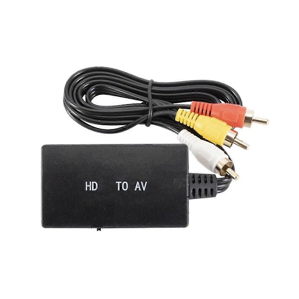 1080p HD till RCA-omvandlare Datorprojektion till TV-adapter för HD-signaler som ansluter RCA-signaler