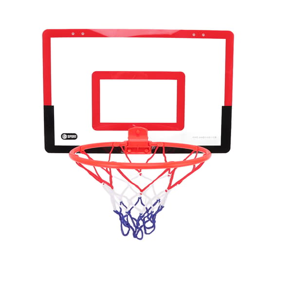 Mini basketkorg set hålfri montering studsdesign röd svart inomhus förälder barn interaktion basketleksak