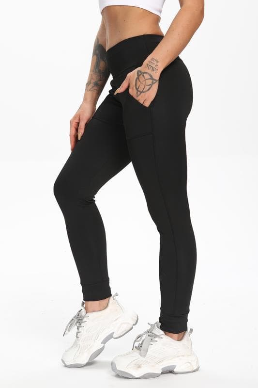Sorte Leggings med lommer Sort Black s