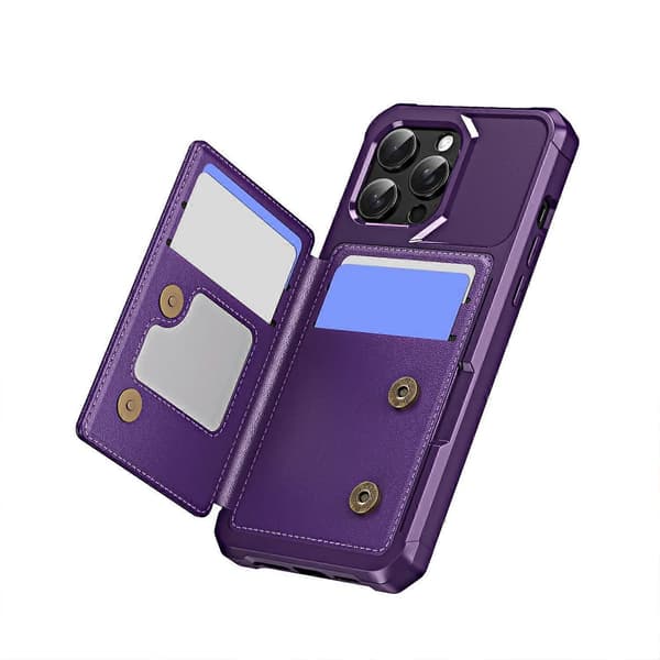 Horisontellt Flip Kortfack Läder Telefonfodral For iPhone 14 Pro Max