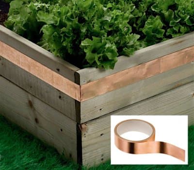 Snegleafvisende kobberstrimmel - 10 mm bred - 20 m rulle Copper Koppar