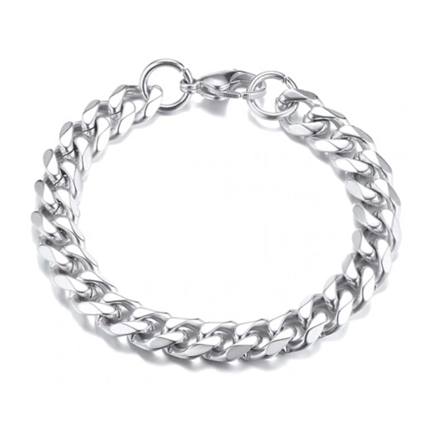 Pansar-länk armband Kedje armband Silver 11.5mm silver