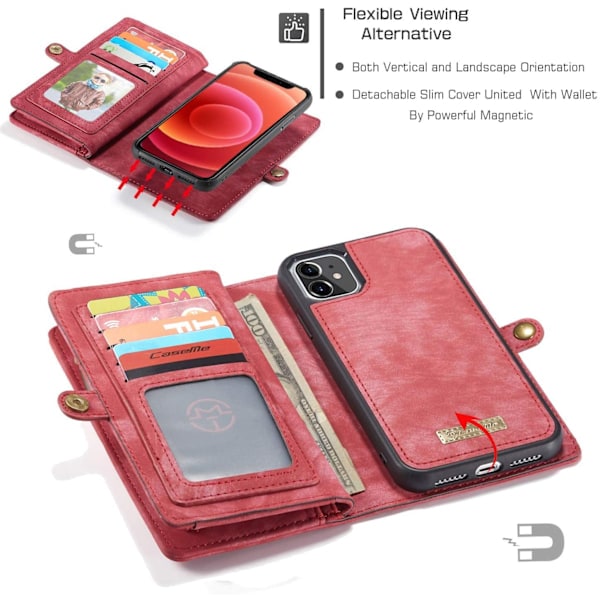 caseme 008 iPhone 15:lle punainen punainen punainen