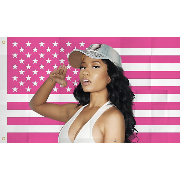 Nicki Minaj Lippu Pinkki Niki Amerikkalainen Lippu Nicki Räppäri Minaj Lippu Nicki Pinkki Amerikkalainen Lippu 3x5ft Nicki Lippu Minaj Banneri Koriste Ro...