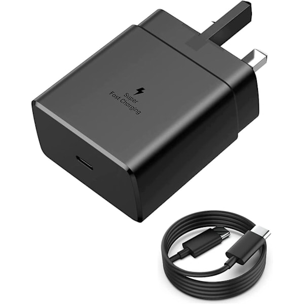 45W USB-C Supernopea laturi USB-C-liitin Samsung Galaxy S23/S23 Ultra/S23+/S22 Ultra/S22+/S22/S21 Ultra/S21+/S21/S20/Note20/note -puhelimille