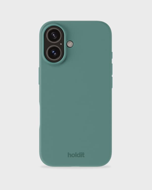 Kompatibelt med iPhone 16 Mobilskal Silikon Mossgrön Silikon Grön