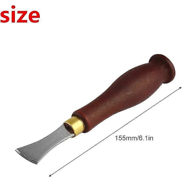 Nahka-reunan veistotyökalu Nahkatyökalu DIY-leikkaus Viiste Nahka-tarvikkeet (ruskea) (1 kpl)