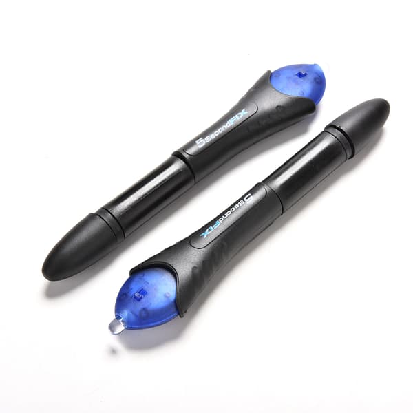 1 stk. 5 Second Fix Lim UV-lys reparationsværktøj til mobil plast sort one size black