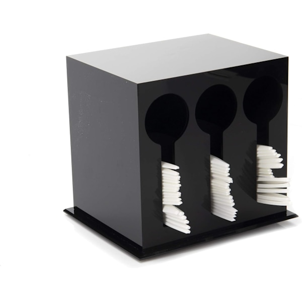 3-fags plastbestikdispenser, bestikorganisator, besticksorterare i plast til restaurant, diner, picnic
