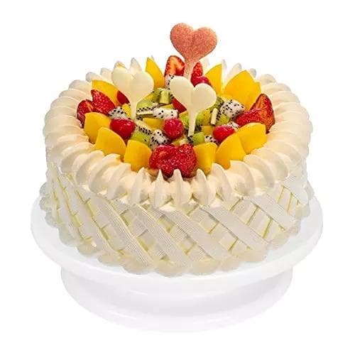 Pyörivä kakkualusta - Leivontaväline - Cake turntable white Vit