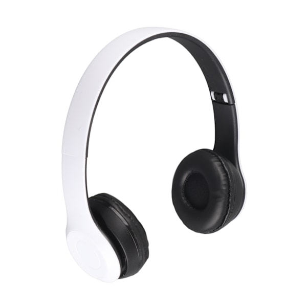 P47 Bluetooth Headset Multifunktionel Dyb Bas Støjreducerende Foldbart Trådløst Sportheadset til Hjemmekontor Rejser Hvid