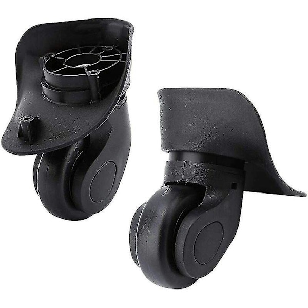 Par af kufferthjul universel erstatningsreservedel holdbar lydløs gummi multi-directional hjul til udskiftning reparation hjul kuffert bagage Samson