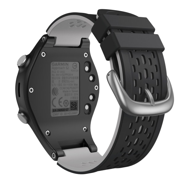 Garmin Approach S2 armbånd silikone Sort/Grå