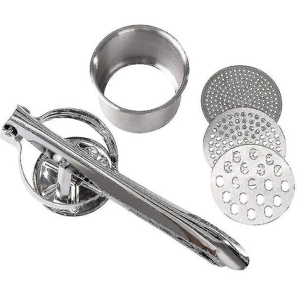 Premium Spaetzle / Perunapuristin ruostumattomasta teräksestä, 3 siiviläosaa