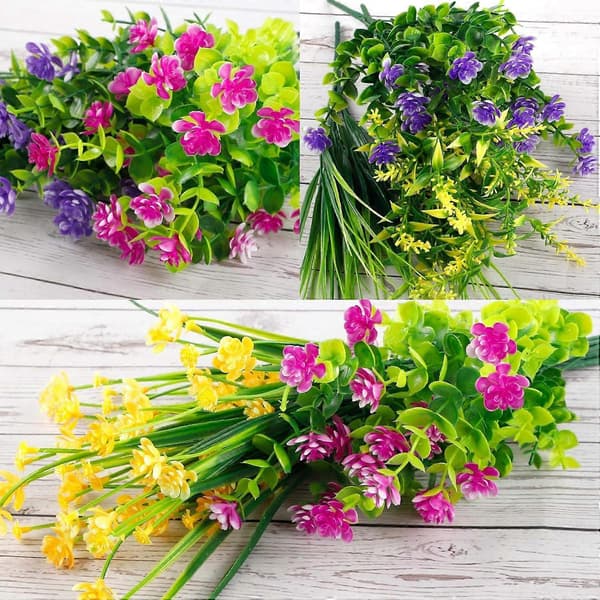 UV-resistente kunstige blomsterstykker, egnet til gravdekoration