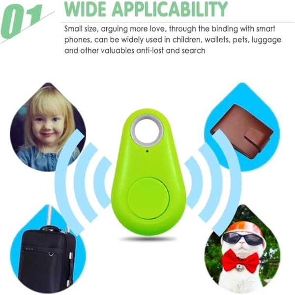 Nyckelhittare Hitta Nycklar Mini Locator Tracker 5.0 Anti-Förlorat Alarm 3-pack