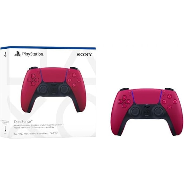 1ck PS-handkontroll DoubleShock Trådlös för Playstation Gamepa Rose Red