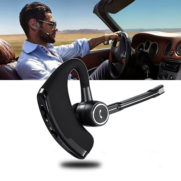 V8S BT Trådløse Hodetelefoner Business Headset Håndfri Samtale BT Hodetelefoner Kjøring Sport Ørepropp med Mikrofon Ørekrok 1stk