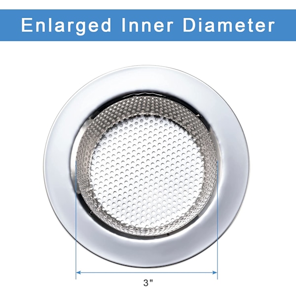 2 st diskhossil för de flesta diskhoavloppskorgar, uppgraderad dubbellagersdesign (4,5 tum)