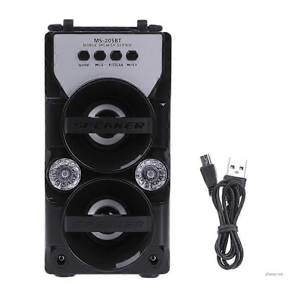 M5TD MS-205BT Trådlös Bluetooth-kompatibel Dubbelhögtalare Stereo Basstöd USB AUX