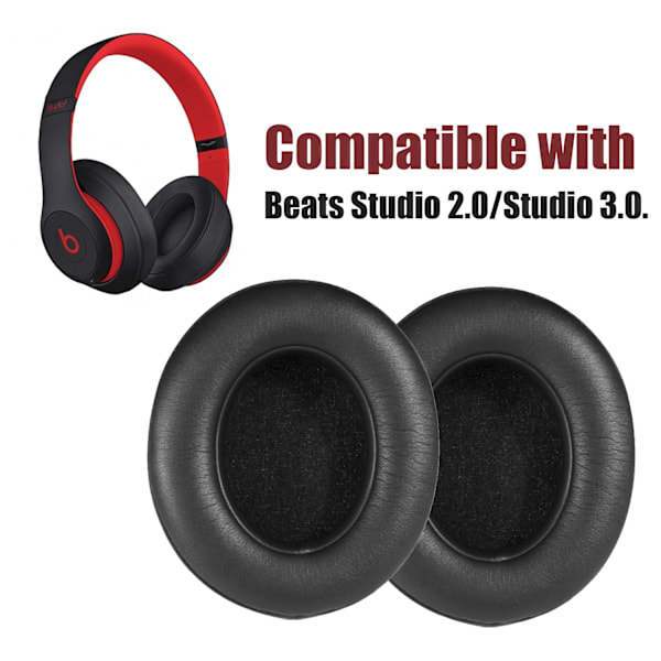 Øreputer i fåreskinn Beats Studio 2.0/Studio 3.0 Svart