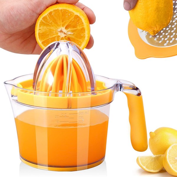 Multifunktionel manuel juicepresser fire i én køkkenredskab husholdnings orange juicepresser citron frugt juicepresser