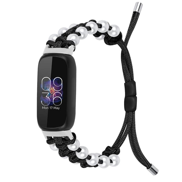 Vævet stof urrem til Fitbit Inspire 3 Sort
