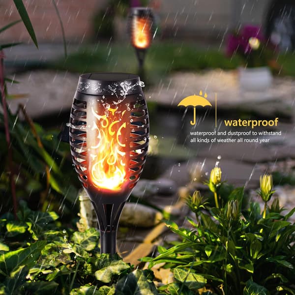 Magisk Flammesolcellelampe - 6-pak! Ingen elektricitet, Perfekt til Altaner & Gange null null none