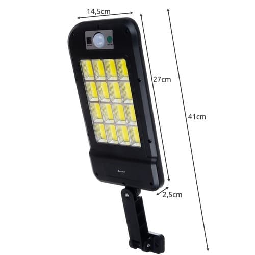Solcellelampe med bevægelsesdetektor