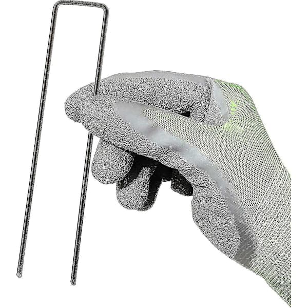 Kompatibel med pakke med 100 markankere, galvaniserte U-formede markankere Kompatibel med hagefleece, B