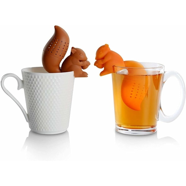 Teinfuser, 100% livsmedelsklassad silikonteinfuser (Ekorre-set med 2)