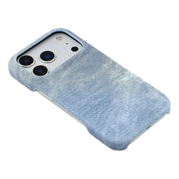 Kompatibelt med iPhone 17 Pro Max Magnetiskt Skal Denim Tyg Textur Läder + PC Stötsäkert Telefonskal Multicolor Grey Blue