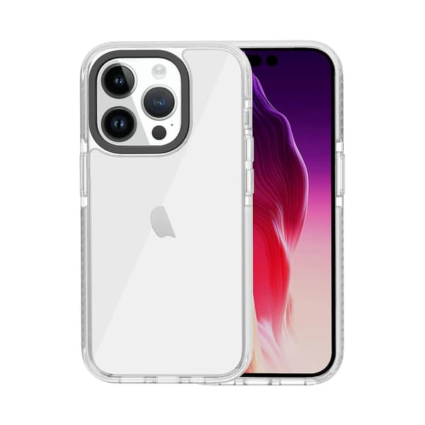 Transparent telefoncover Kompatibelt med iPhone 15 Pro White