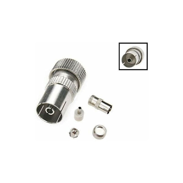 T-formet antennesplitter - 2-vejs antennesplitter - 2 DVB-T/BK-stik