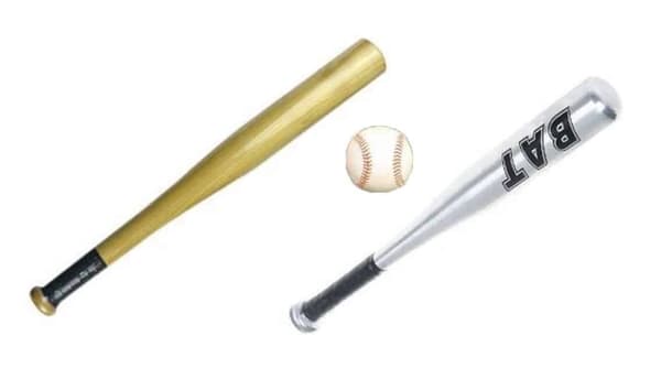 Basebollträ i aluminium med boll 1500