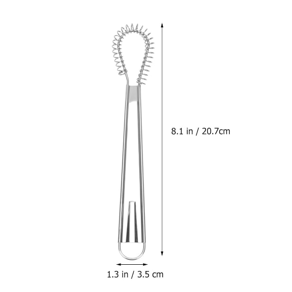 1 st Handvisp i Rostfritt Stål för Kök, Visp, Mixer, Köksredskap för Hemmet (Silver)