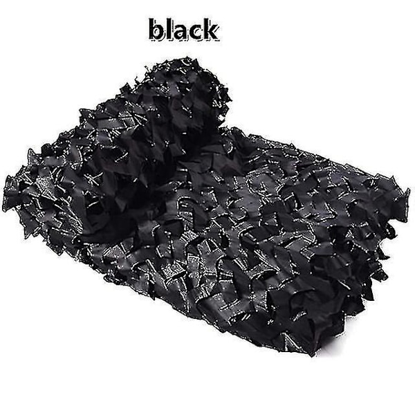 3x5m 3x8m 3x10m 4x5m Förstärkt kamouflagenät Pool Strandpaviljong Trädgårdssolskydd Kamouflage Tygnät 7 Färger Svart black