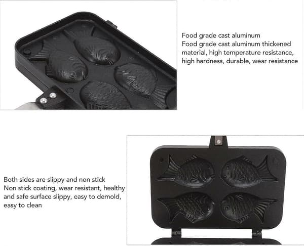 Våffeljärn 4-pack Nonstick Köksutrustning Kompatibel med Dessert