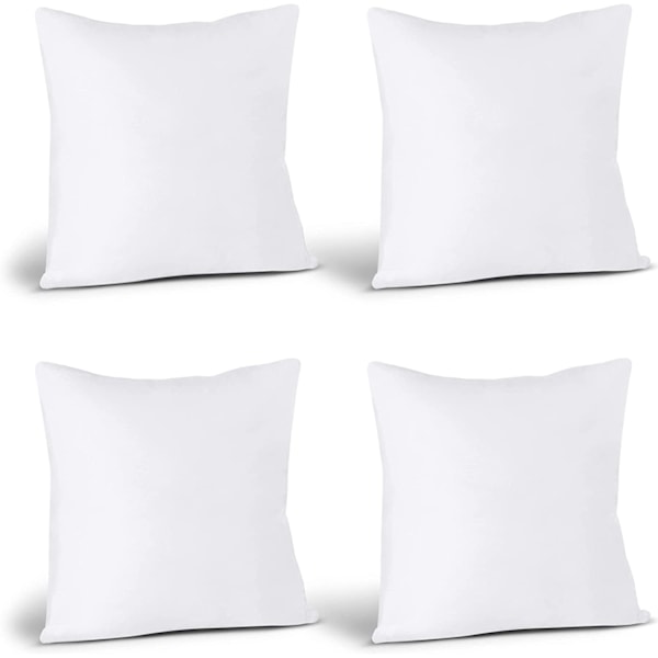 Kuddfyllningar (4-pack, Vit) - Säng- och Soffa Kuddar - Inomhus Dekorativa Kuddar 30*30cm