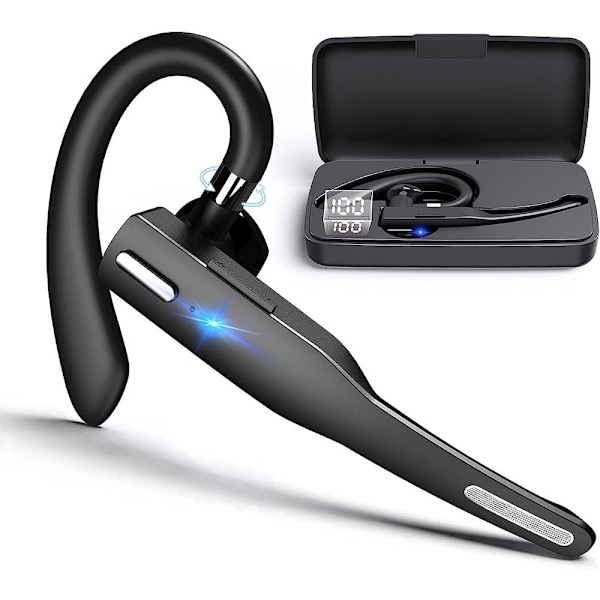 GelldG Bluetooth-hörlurar för mobiltelefoner, Bluetooth-headset med mikrofon