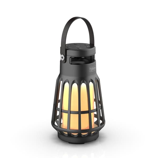 T-PHOX 2-in-1 Camping Lantern, Built-in Speaker, Black