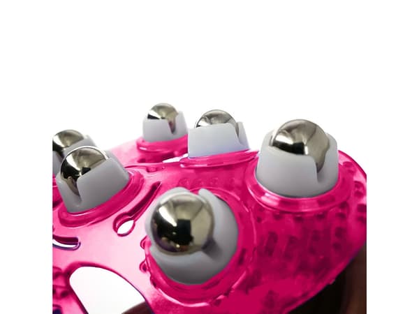 Massagehandske med Kugler – Kropsmassage pink Rosa