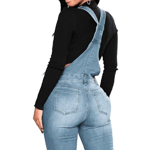 Afslappede jeans med seler til kvinder XL