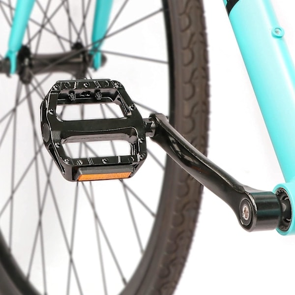 (14 mm Gevindstørrelse) Cykelpedaler, Cykelpedaler i Aluminiumlegering med Reflekser, Egnet til Mountainbikes, Racercykler og Andre Cykler