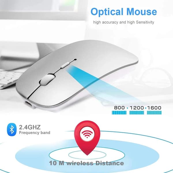 Bluetooth-mus, Kompatibel med MacBook/nettbrett/iPad/iPhone